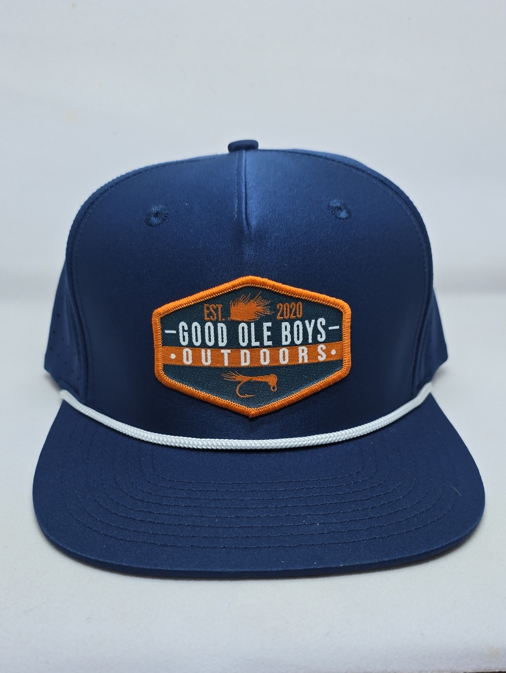 Good Ole Boys Outdoors Navy Rope Hat Snapback Fishing Hunting Outdoor Cap